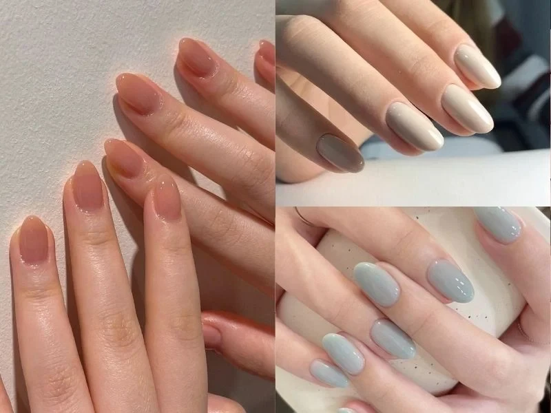 Mẫu nail đẹp đơn giản với màu pastel thanh lịch