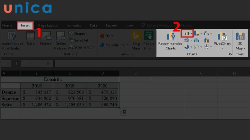 Cách vẽ biểu đồ cột trong excel đơn giản, nhanh chóng và đẹp mắt