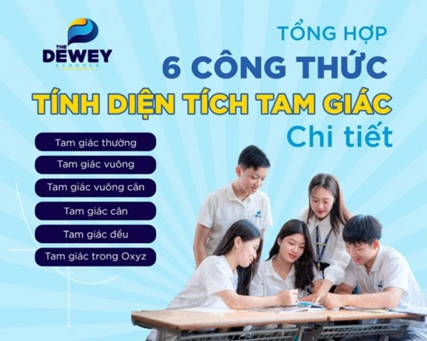 Tổng hợp công thức tính diện tích tam giác đầy đủ nhất 2023