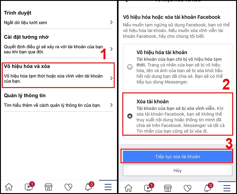 [Video]Cách xóa tài khoản Facebook vĩnh viễn trên điện thoại, máy tính - Thegioididong.com