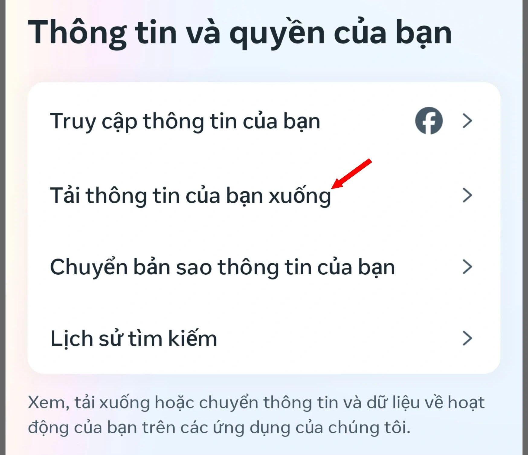 Cách sao lưu dữ liệu trên Facebook đề phòng trường hợp tài khoản bị mất