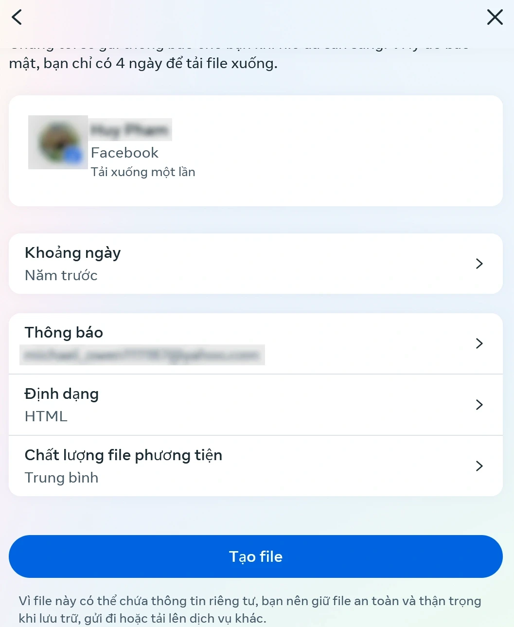 Cách sao lưu dữ liệu trên Facebook đề phòng trường hợp tài khoản bị mất