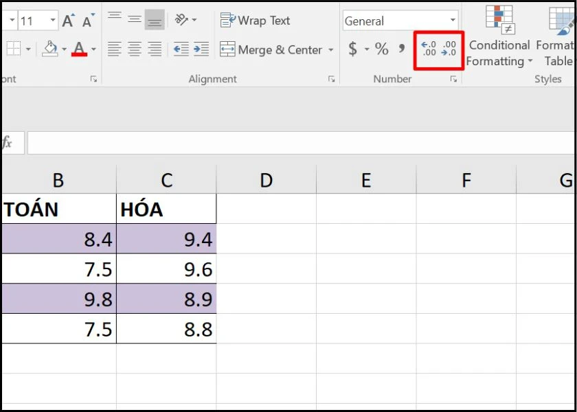 Làm tròn số trong Excel đơn giản theo nhiều cách khác nhau