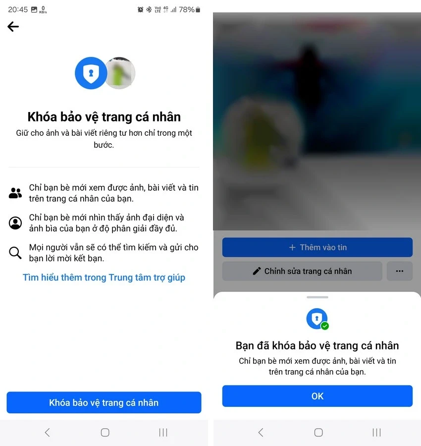 Cách khóa trang cá nhân với người lạ trên Facebook