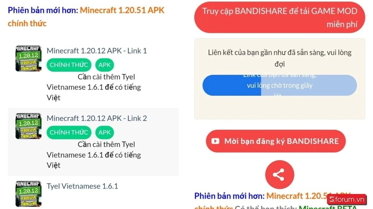 Cách tải Minecraft 1.20.12 bản tiếng Việt miễn phí