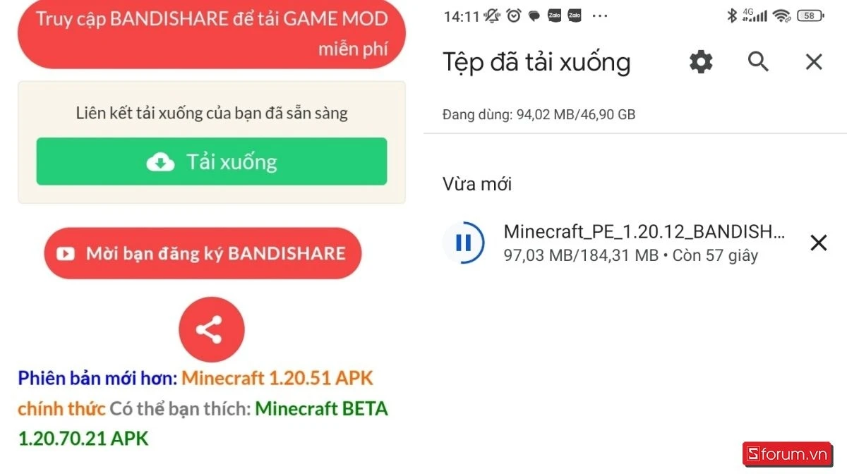 Cách tải Minecraft 1.20.12 bản tiếng Việt miễn phí