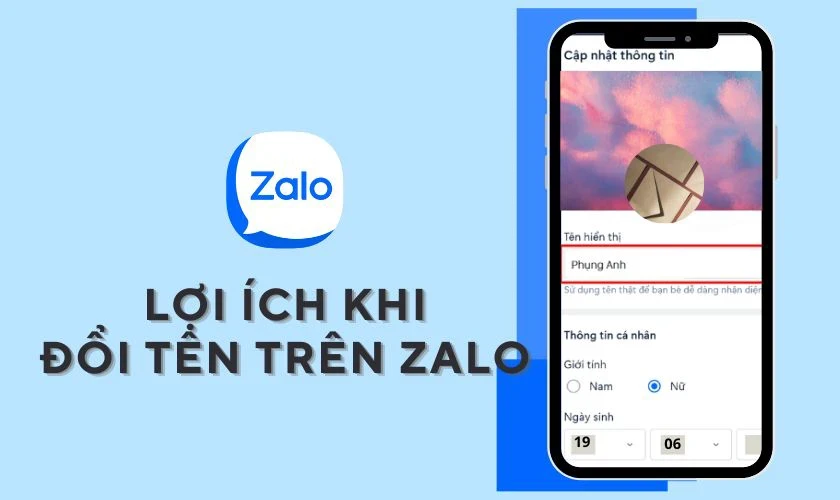 Cách đổi tên Zalo của mình và bạn bè trên điện thoại, PC cực nhanh
