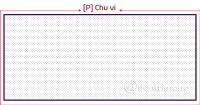 Công thức tính chu vi hình chữ nhật, diện tích hình chữ nhật