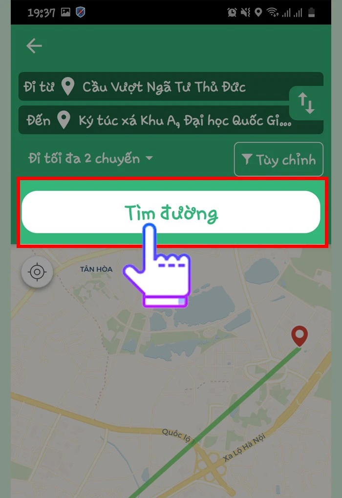 Cách đi, tìm trạm, xem lộ trình tuyến xe buýt chính xác bằng BusMap