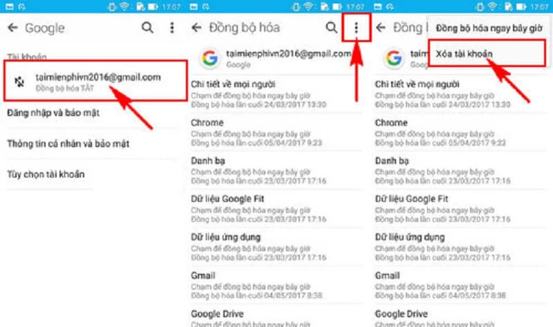 Cách đăng xuất gmail trên điện thoại