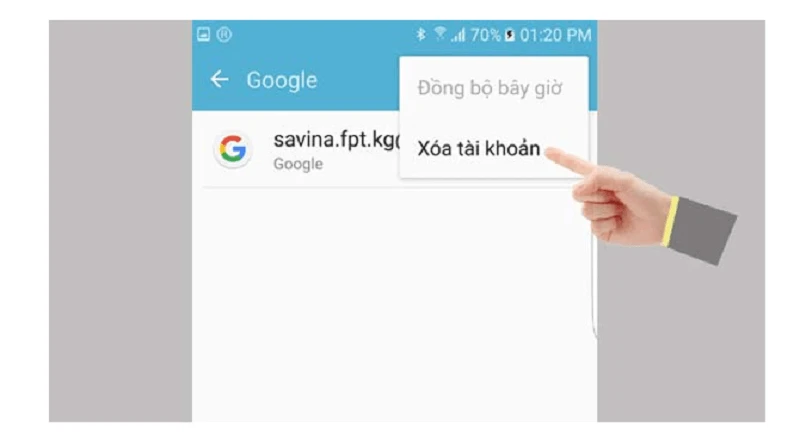 Cách đăng xuất gmail trên điện thoại