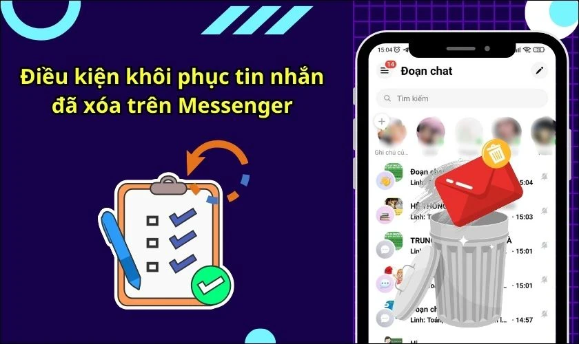 5 cách khôi phục tin nhắn đã xóa trên Messenger hiệu quả 100%