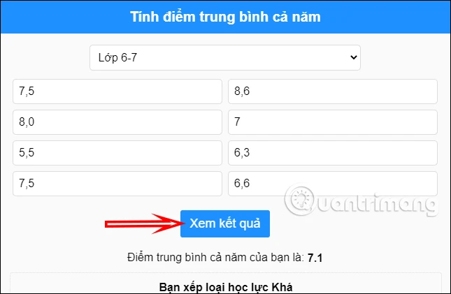Cách tính điểm trung bình môn học kỳ 2 hiệu quả