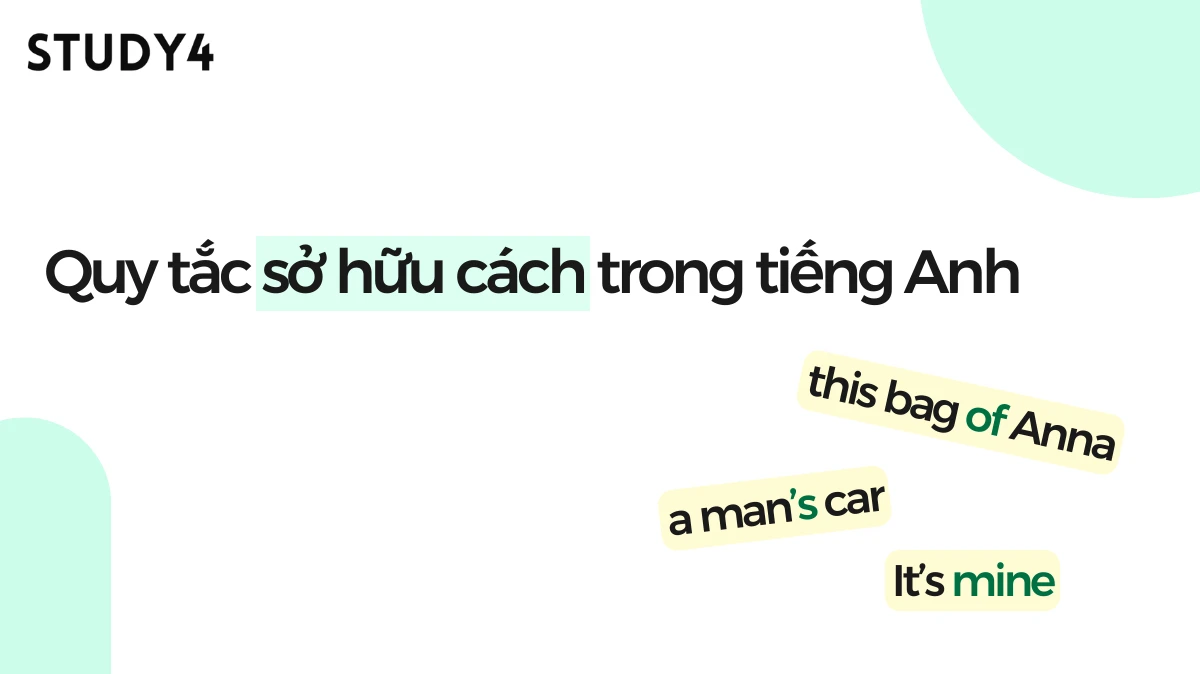 Quy tắc sở hữu cách trong tiếng Anh