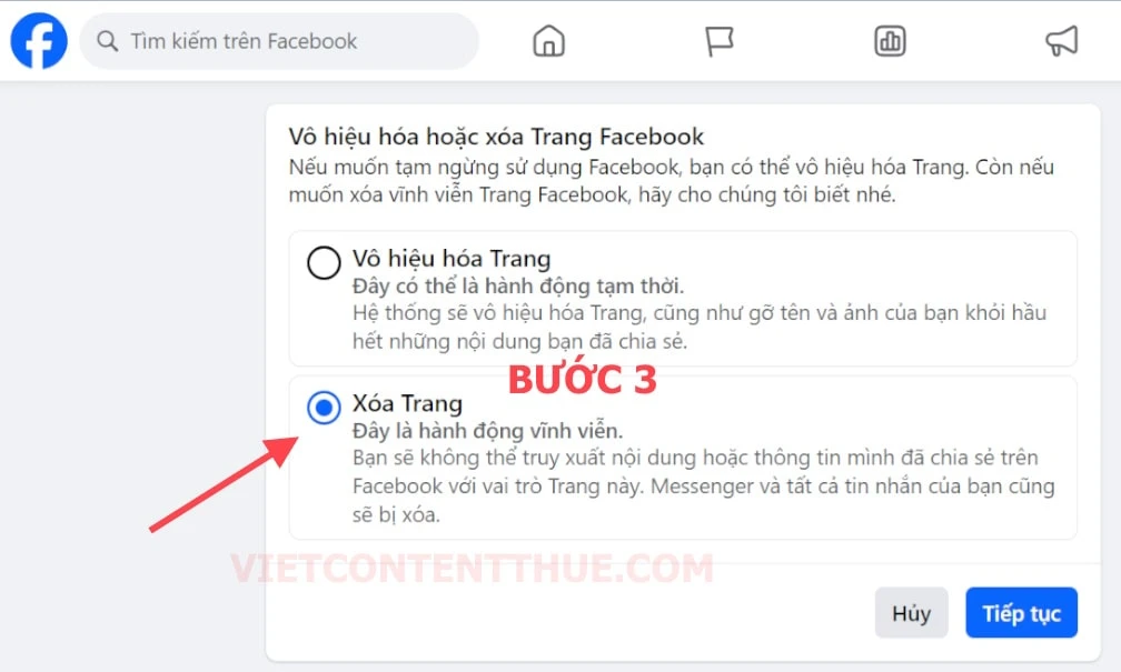 Cách xóa trang fanpage Facebook trên máy tính mới nhất 2024