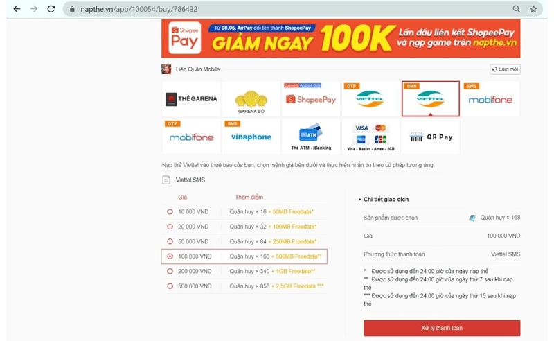 Cách nạp thẻ Garena nhanh chóng, an toàn, chiết khấu cao