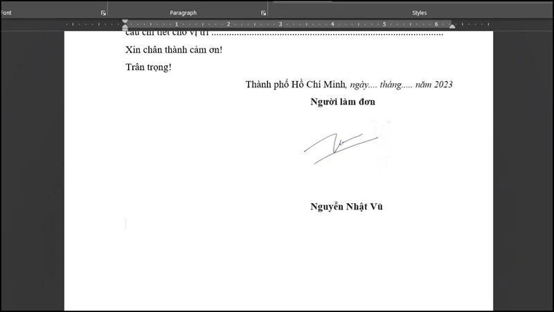 Cách chèn chữ ký vào Word cực dễ, đẹp và chuyên nghiệp